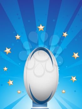 Royalty Free Clipart Image of a Rugby Background