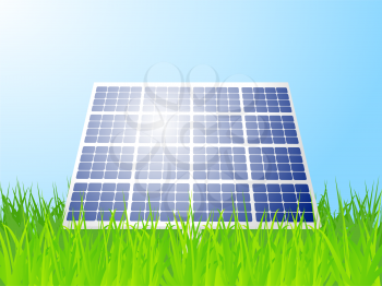 Royalty Free Clipart Image of a Solar Panel