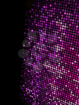 Royalty Free Clipart Image of a Sparkling Mosaic Background