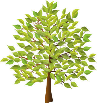 Royalty Free Clipart Image of a Tree 