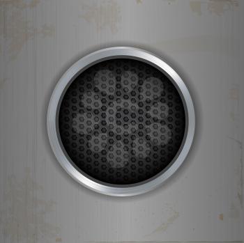 Royalty Free Clipart Image of a Circle With Mesh Showing Through