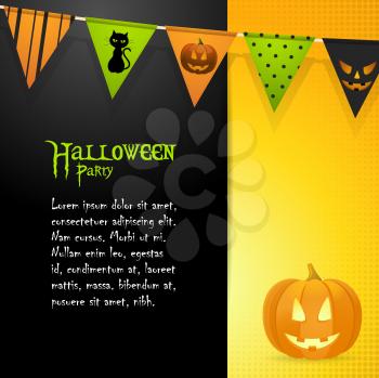 Royalty Free Clipart Image of a Halloween Invitation