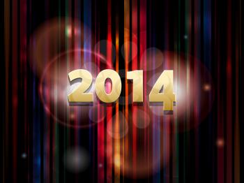 Royalty Free Clipart Image of a Background for 2014