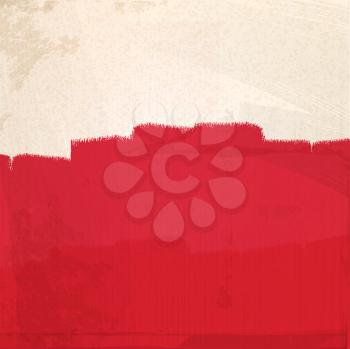 Abstract Grunge Red Paint Background