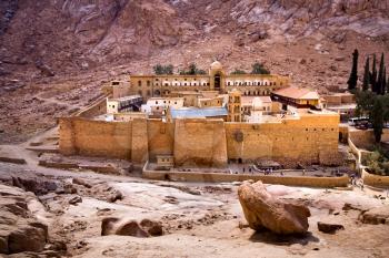 Royalty Free Photo of Saint Catherine's Monastery on the Sinai Peninsula, Egypt