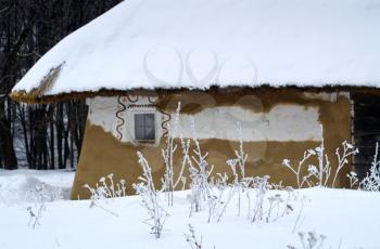 Royalty Free Photo of a House in Snow
