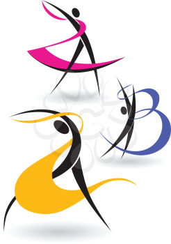 Royalty Free Clipart Image of Gymnastic ABC