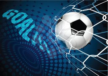 Royalty Free Clipart Image of a Soccer Goal