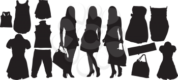 Royalty Free Clipart Image of Fashion Images