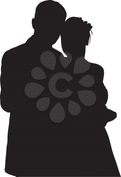 Royalty Free Clipart Image of a Young Couple