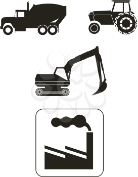 Royalty Free Clipart Image of a Machines