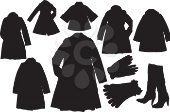 Royalty Free Clipart Image of Outerwear
