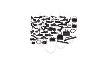 Royalty Free Clipart Image of Fashion Accessories
