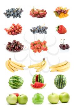 Royalty Free Photo of a Set of Fruit