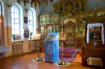 Royalty Free Photo of the Interior of an Orthodox Church