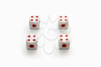 Royalty Free Photo of Four Dices