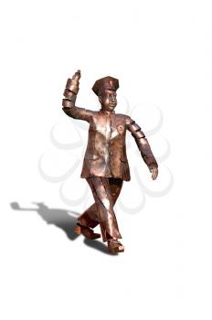 Royalty Free Photo of a Bronze Policeman