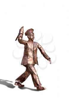 Royalty Free Photo of a Bronze Policeman 