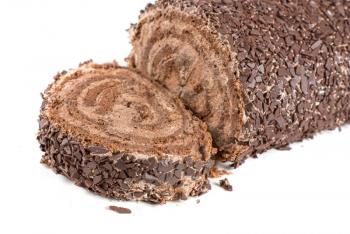 Royalty Free Photo of a Chocolate Swiss Roll