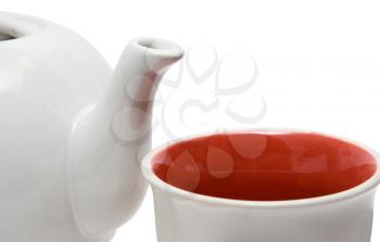 Royalty Free Photo of a Teapot and Cup