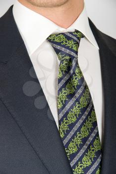 Royalty Free Photo of a Closeup of a Businessman's Tie