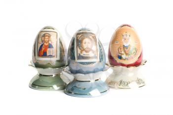 Royalty Free Photo of Paschal Eggs With Saint Icons