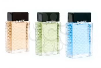 Royalty Free Photo of Three Bottles of Perfume