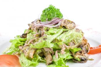 Royalty Free Photo of Salad With Beef Tongue