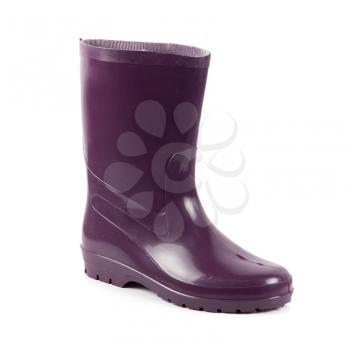 Royalty Free Photo of a Purple Rain Boot 