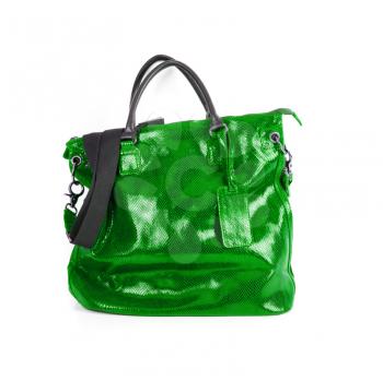 Royalty Free Photo of a Green Leather Purse