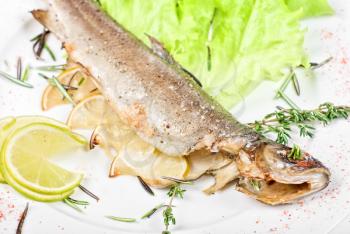 Royalty Free Photo of Baked Trout