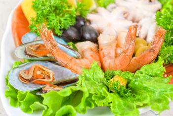 Royalty Free Photo of a Seafood Appetizer