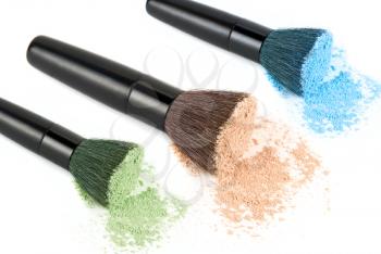 Royalty Free Photo of a Set of Cosmetic Brushes