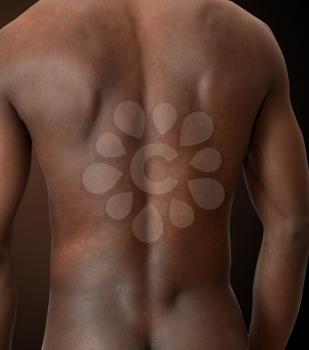Royalty Free Photo of a Man's Back