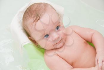 Royalty Free Photo of a Baby in a Bath