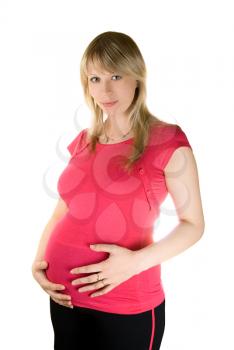 Royalty Free Photo of a Smiling Pregnant Woman