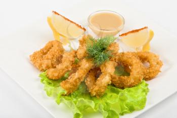 Royalty Free Photo of Deep-Fried Squid