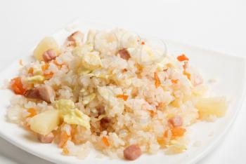 Royalty Free Photo of Rice With Vegetables