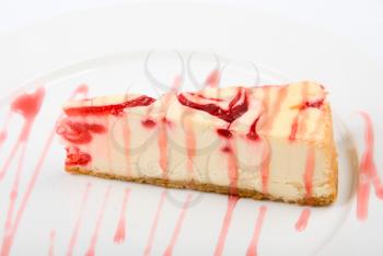 Royalty Free Photo of a Piece of Cheesecake 