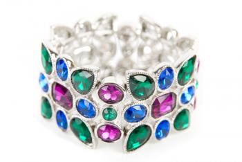 Royalty Free Photo of a Bracelet With Colorful Gems