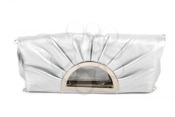 Lady handbag clutch isolated on a white