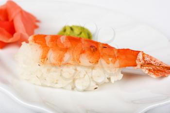 Royalty Free Photo of a Nigiri Sushi Roll
