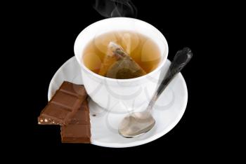 Royalty Free Photo of Tea and Chocolate