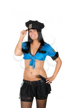 Royalty Free Photo of a Sexy Policewoman