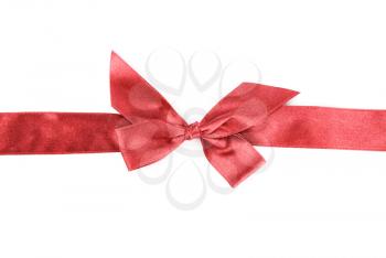 Royalty Free Photo of a Red Holiday Ribbon