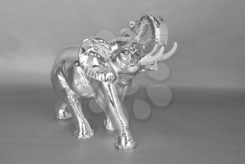 Royalty Free Photo of a Silver Elephant 