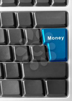 Royalty Free Photo of a Keyboard With a Money Key