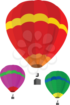 Vector illustratioon of hot air balloon