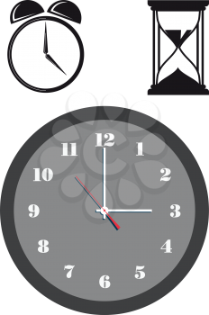 Vector illustration of clock