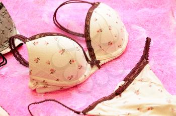 seductive lingerie at pink background